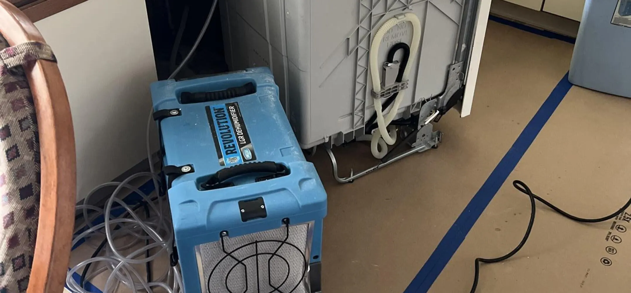 Laundry Drain Leak: Wall & Subfloor Mitigation — Pflugerville