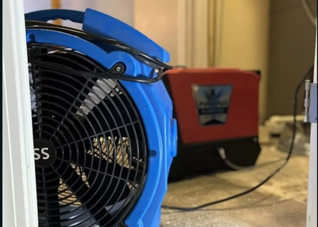 Fire & Smoke Damage Restoration equipment on an Austin job