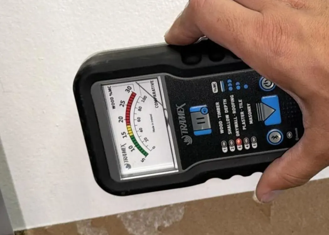 Leak Detection & Moisture Mapping equipment on an Austin job