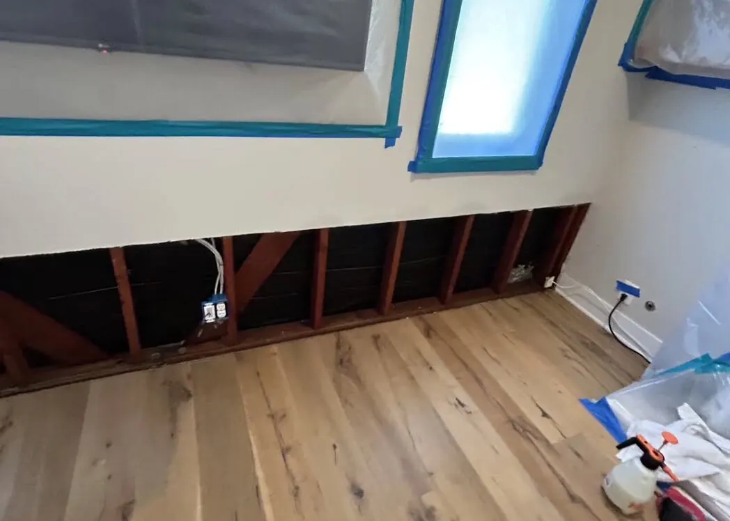 Water Damage Restoration — work in progress in Austin